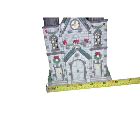 Trim a Home Lighted Village Church Ceramic - Picture 16 of 16